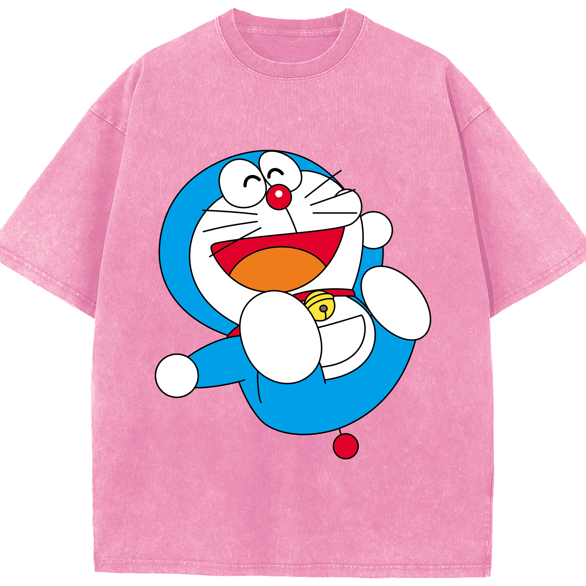 （画像用） ドラえもん Doraemon 綿100% ヴィンテージ風 半袖Tシャツ（フロントプリント）